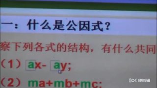 第十四章 整式的乘法与因式分解 14.3.1 提公因式法_第一课时_麻老师_麻老师_第一课时