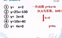 初中数学八年级微课《一次函数与正比例函数》深圳中学龙岗初级中学【何德军】（深圳市网络课堂初中数学同步课堂微课教学课例）