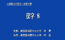 一年级语文《识字八》【林雪】（小学语文优质课教学实录）